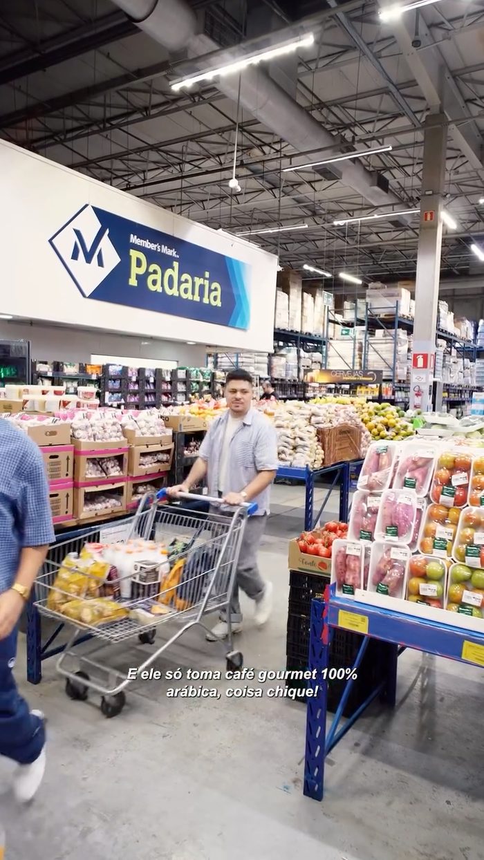 Conteúdo de creator para campanha Sam's Club